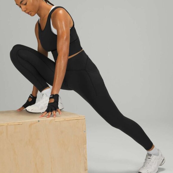 NWT Lululemon Power Thru High Rise Tight 25" - W5CVIS, Black, Size 8, Leggings - Picture 5 of 9